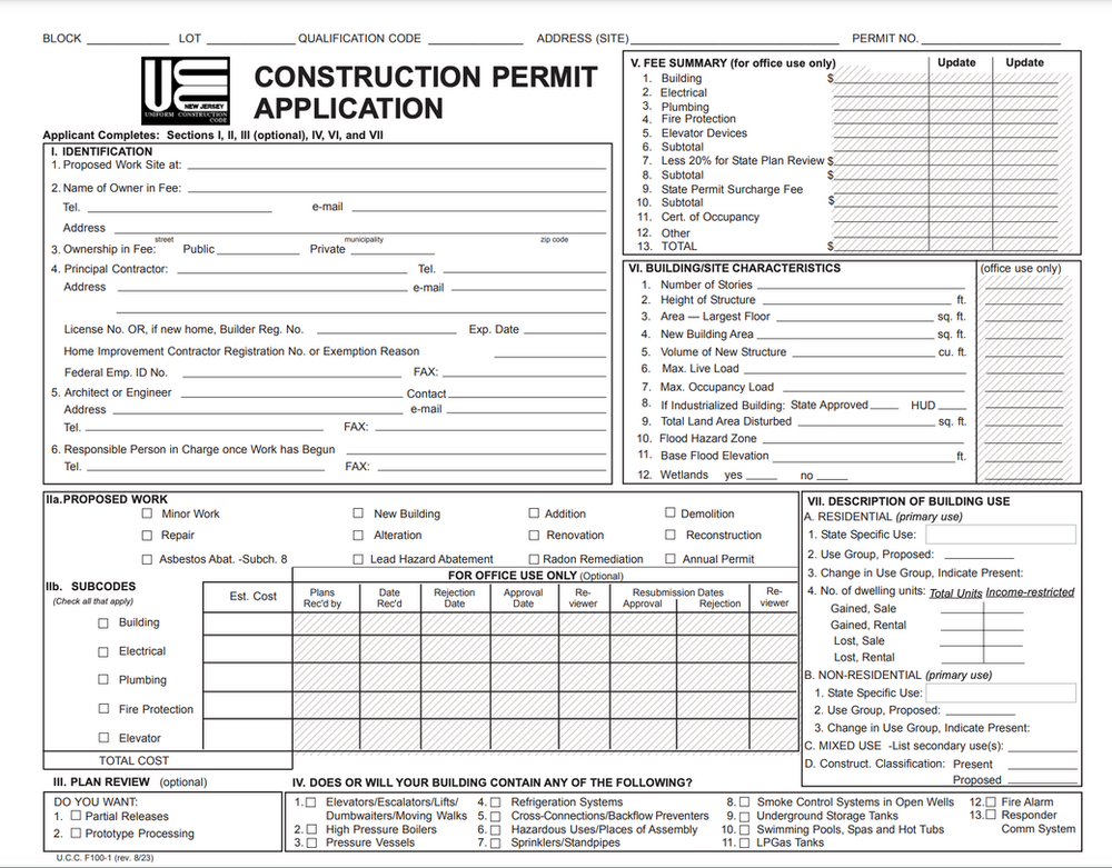 Navigating the permit process for bathroom remodel in New Jersey